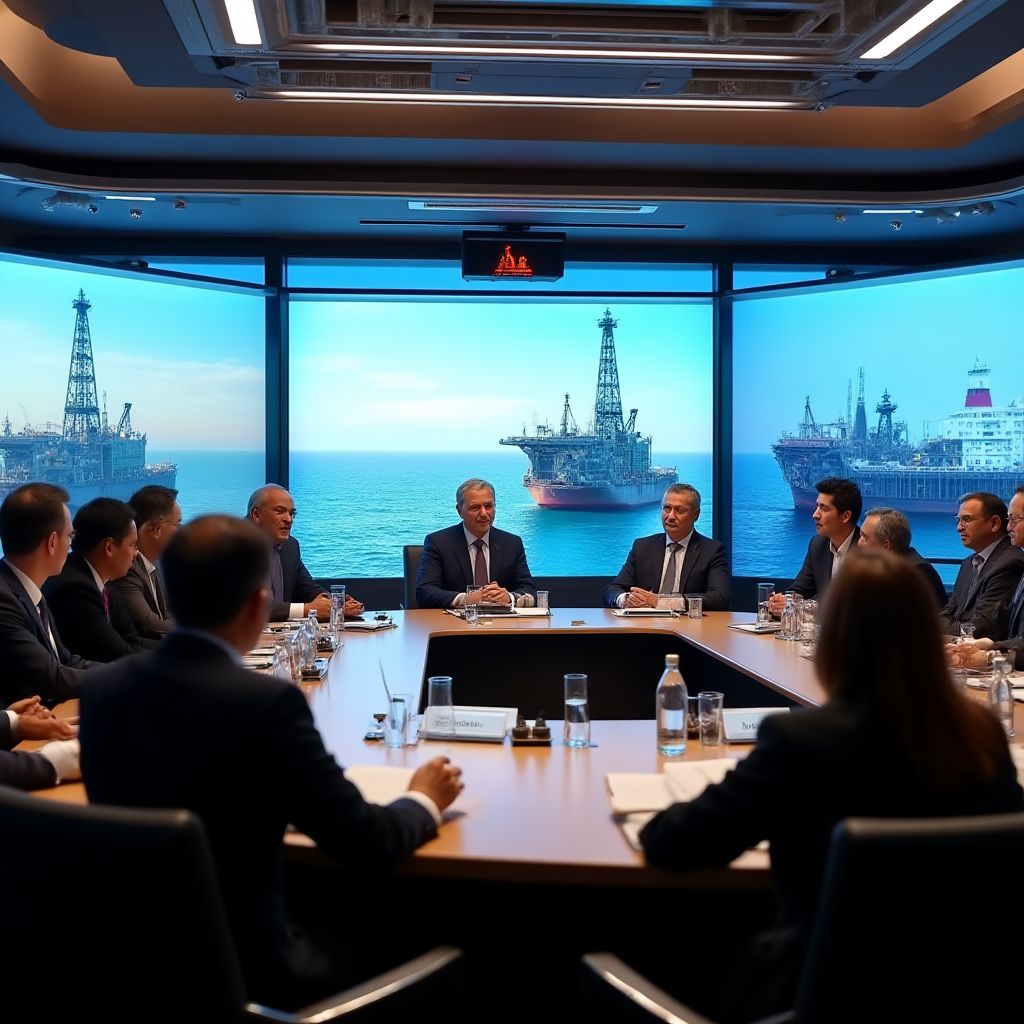 Reunión con inversores internacionales